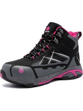 Lightweight Steel Toe Work Boots for Women | Industrial Safety & Hiking Shoes